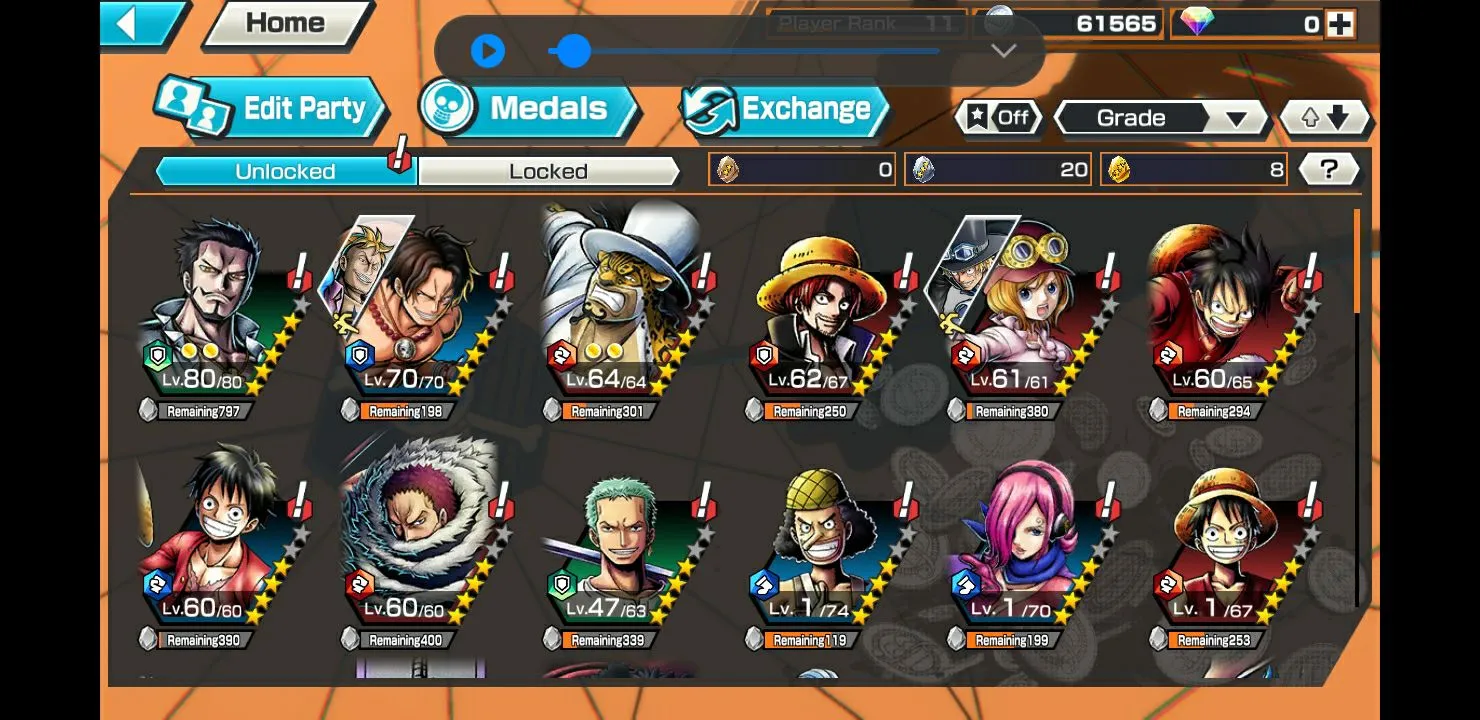 1131270 ONE PIECE Bounty Rush Global QooApp User Notes